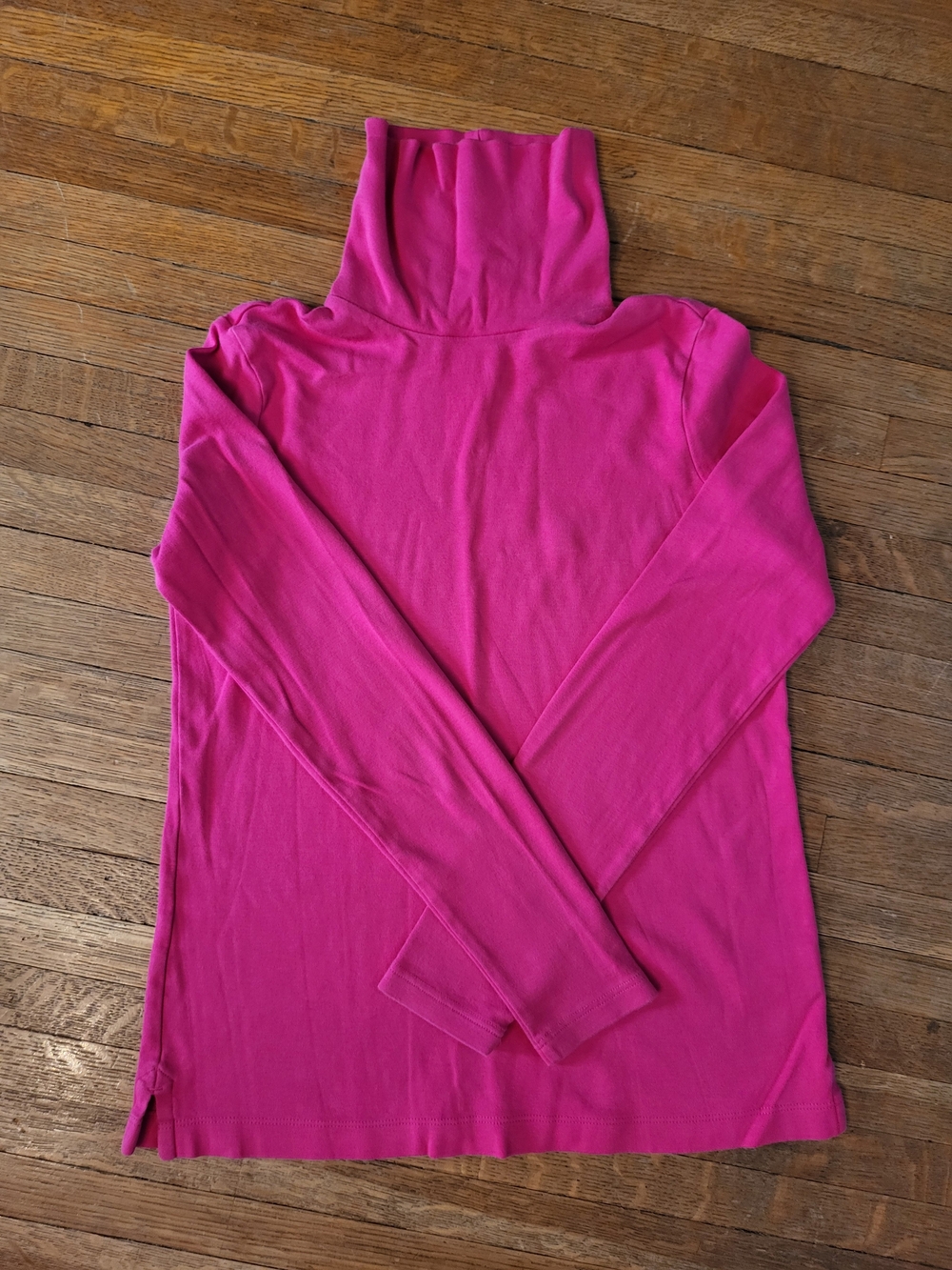 Lands' End Hot Shaped Fit Pink Turtleneck Long Sleeve Top